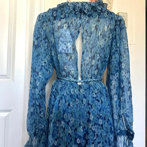 SABINA MUSAYEV Larry Romper in Turquoise Print
